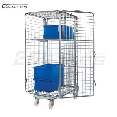 รถเข็นกรงคอนเทนเนอร์อุตสาหกรรม