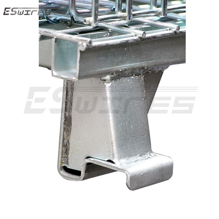 wire mesh container with lid details